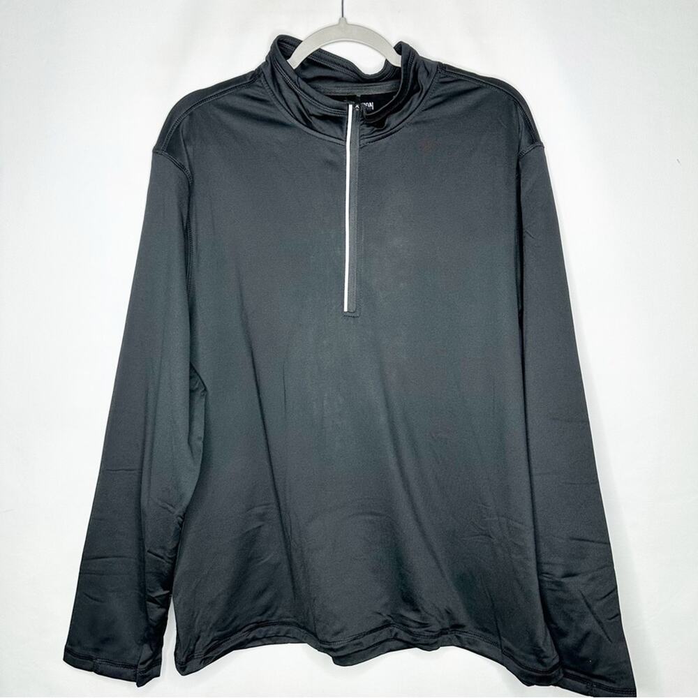 TRUE RELIGION Men's Black 1/4 Zip Pullover NWT in XL